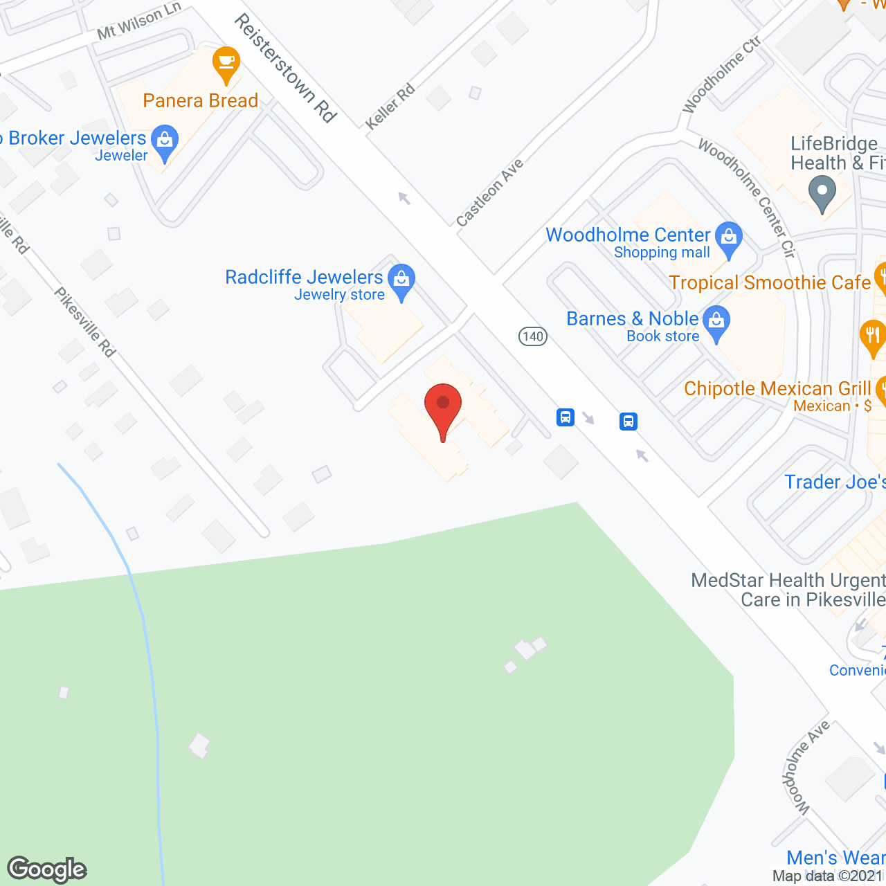 Charter Senior Living at Woodholme Crossing in google map